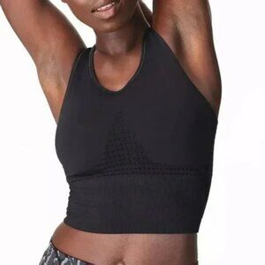Sweaty Betty - black “stamina” longline Sports Bra size small like new